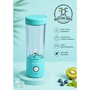 BLENDJET ONE PLUS PORTABLE BLENDER USB RECHARGEABLE 12OZ TEAL
